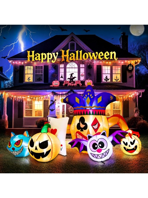  5FT Halloween Inflatable Decoration with LED Ligh...